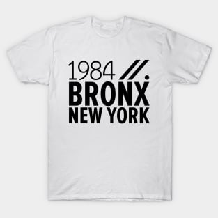 Bronx NY Birth Year Collection - Represent Your Roots 1984 in Style T-Shirt